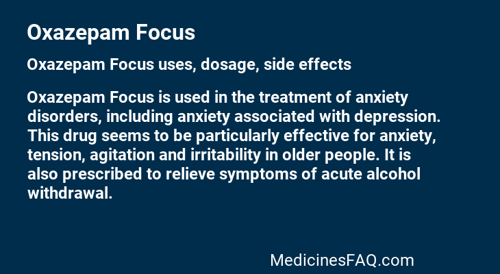 Oxazepam Focus