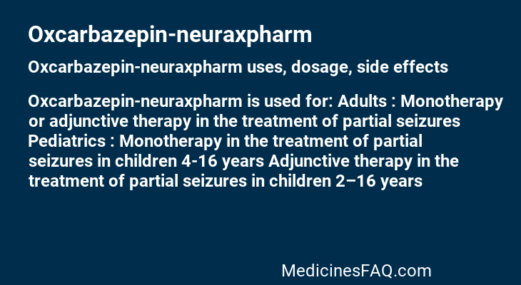 Oxcarbazepin-neuraxpharm