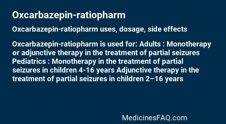 Oxcarbazepin-ratiopharm