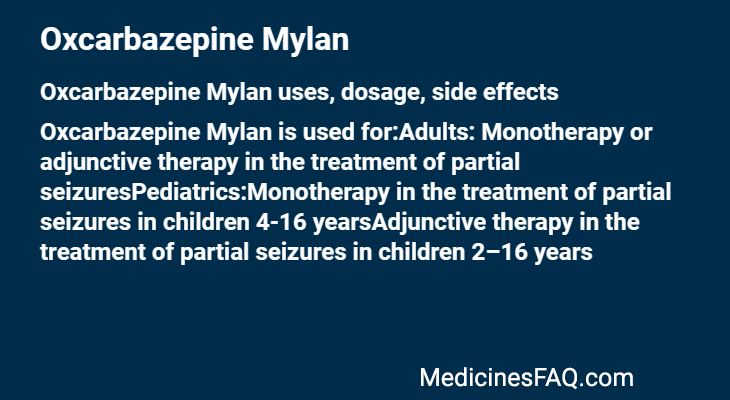 Oxcarbazepine Mylan