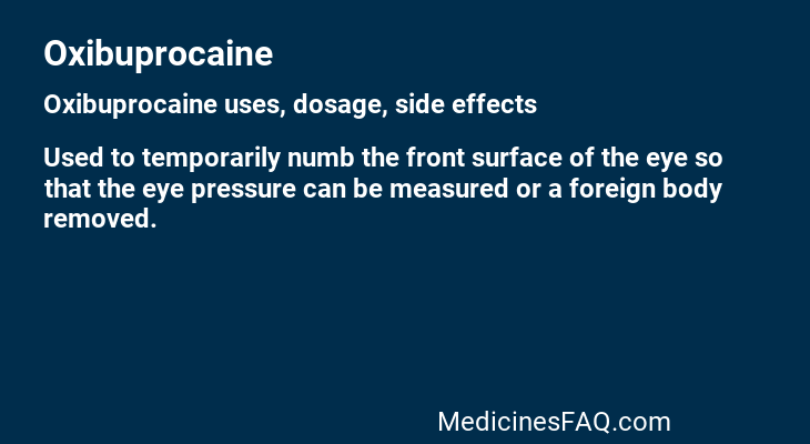 Oxibuprocaine