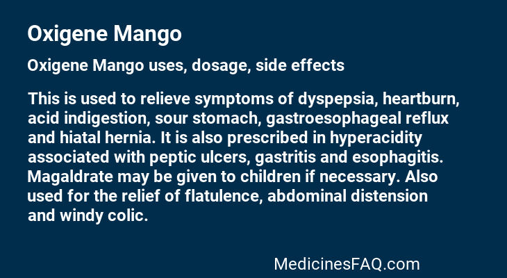 Oxigene Mango