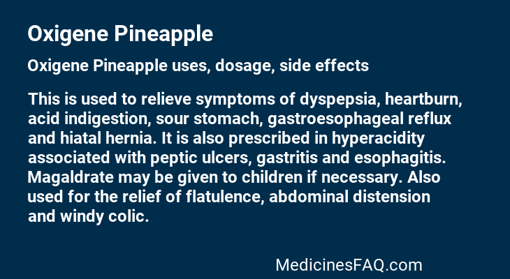 Oxigene Pineapple