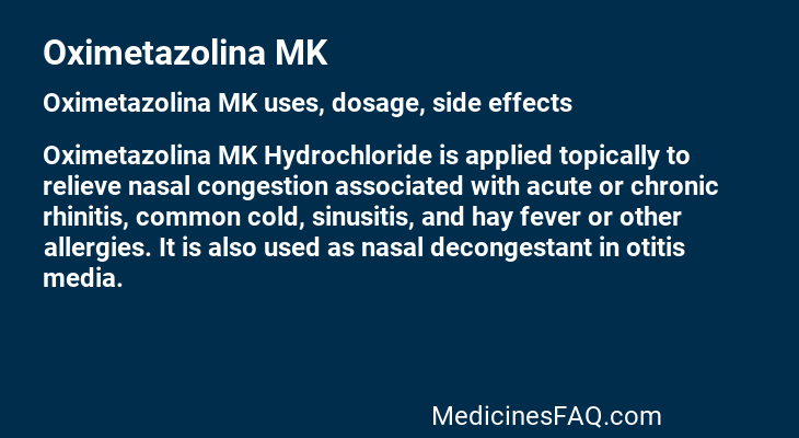 Oximetazolina MK