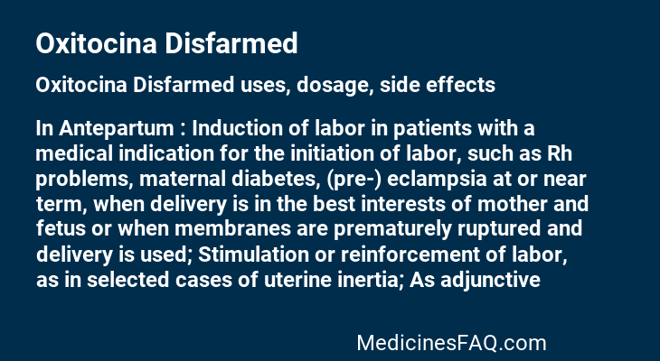 Oxitocina Disfarmed