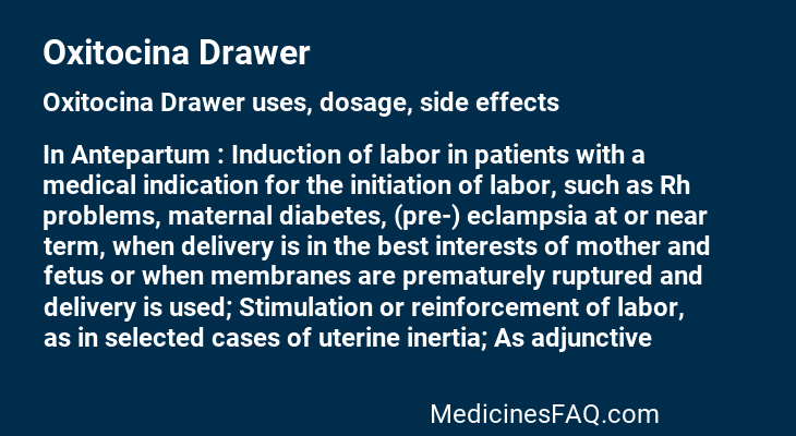 Oxitocina Drawer