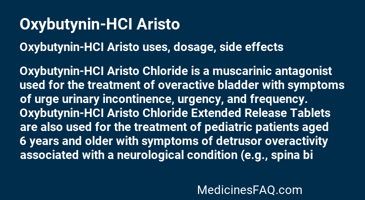 Oxybutynin-HCI Aristo