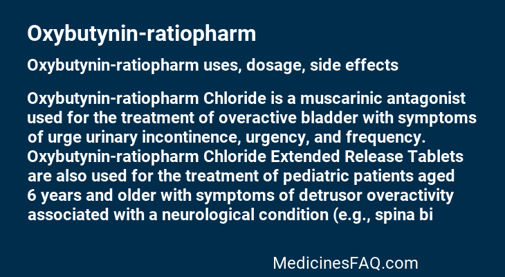 Oxybutynin-ratiopharm