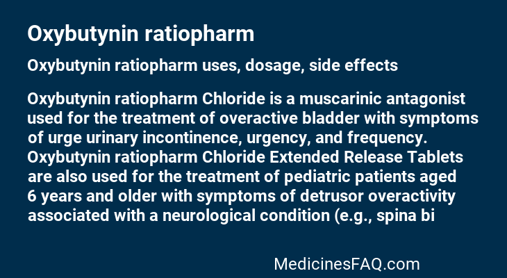 Oxybutynin ratiopharm