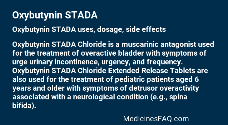 Oxybutynin STADA