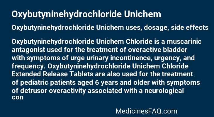 Oxybutyninehydrochloride Unichem