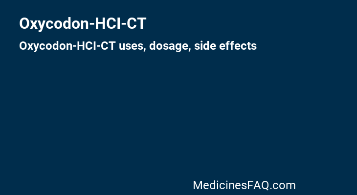 Oxycodon-HCI-CT