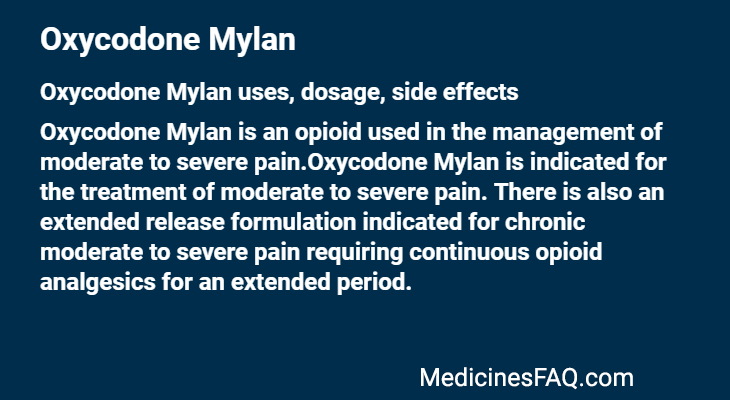 Oxycodone Mylan