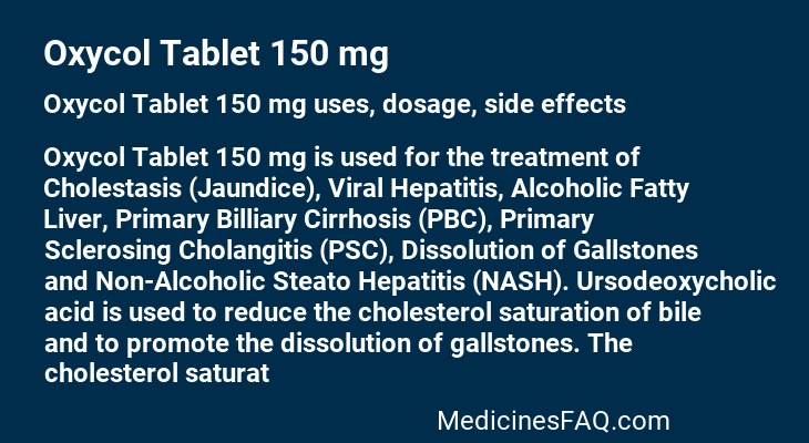 Oxycol Tablet 150 mg