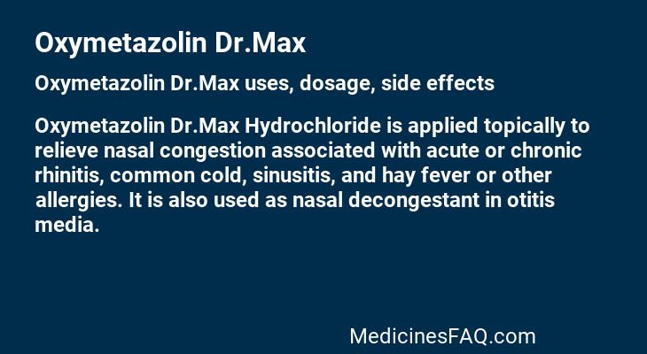 Oxymetazolin Dr.Max