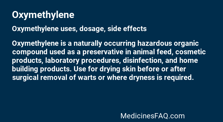 Oxymethylene