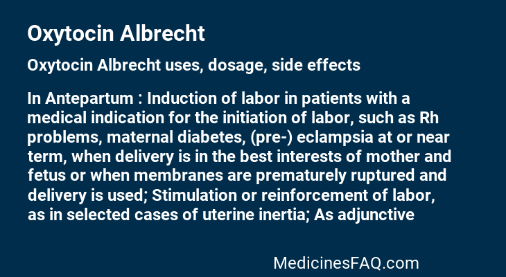 Oxytocin Albrecht