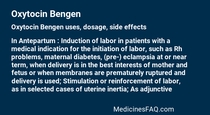 Oxytocin Bengen