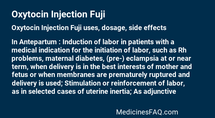 Oxytocin Injection Fuji