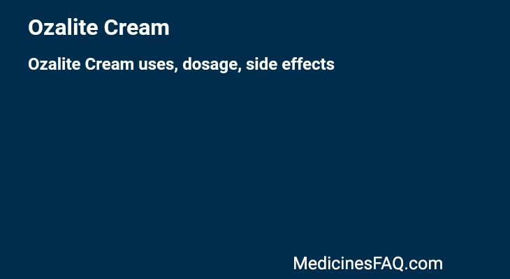 Ozalite Cream