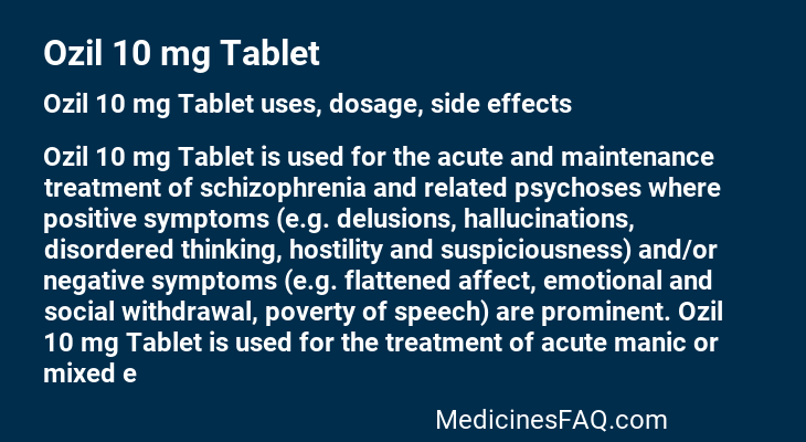 Ozil 10 mg Tablet