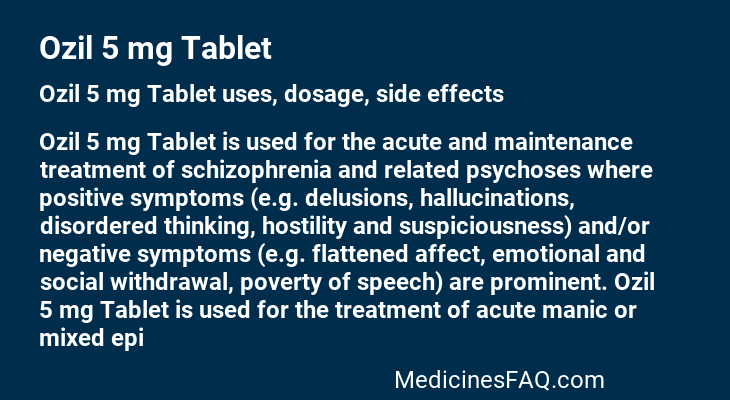 Ozil 5 mg Tablet