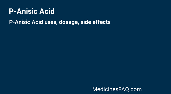P-Anisic Acid