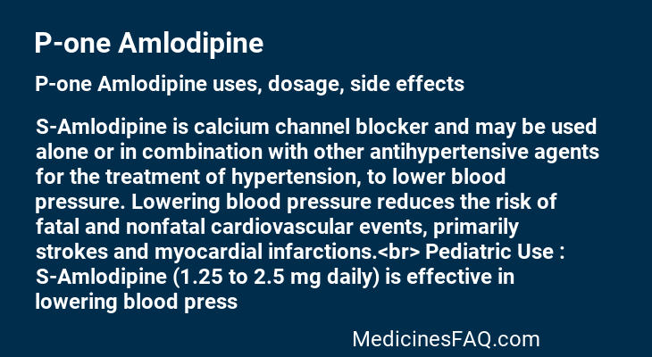 P-one Amlodipine