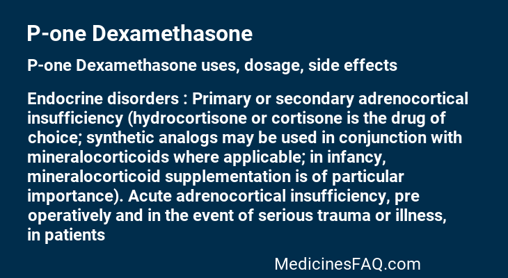 P-one Dexamethasone