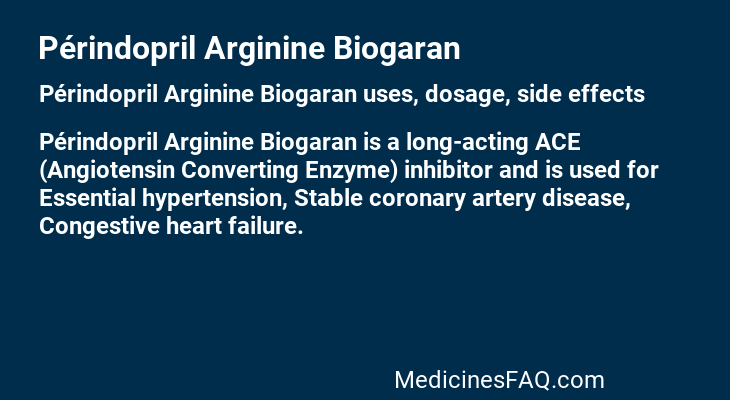 Périndopril Arginine Biogaran