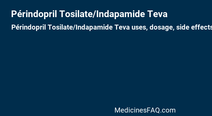 Périndopril Tosilate/Indapamide Teva