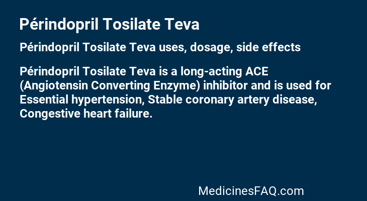 Périndopril Tosilate Teva
