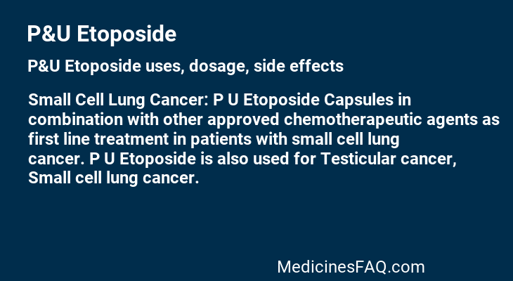 P&U Etoposide