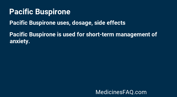 Pacific Buspirone