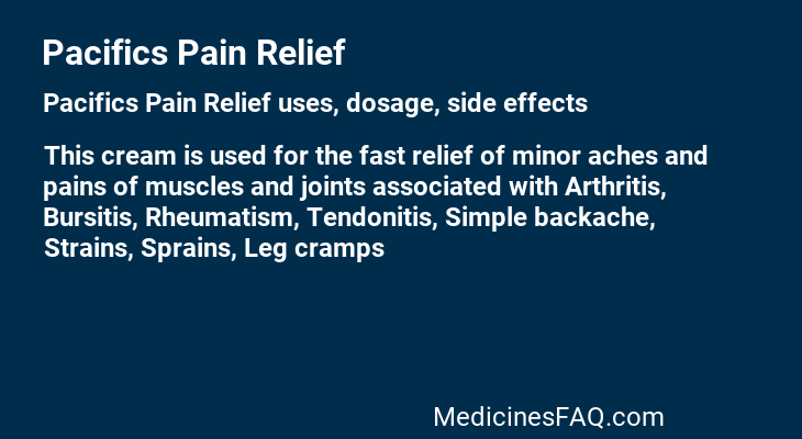 Pacifics Pain Relief