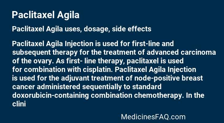 Paclitaxel Agila