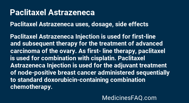 Paclitaxel Astrazeneca