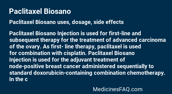 Paclitaxel Biosano