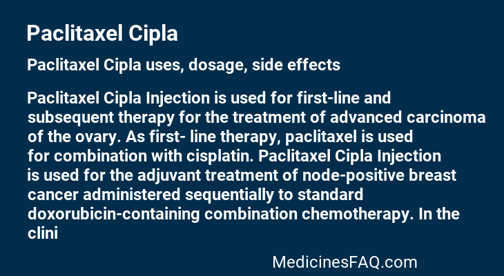 Paclitaxel Cipla