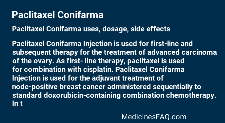 Paclitaxel Conifarma