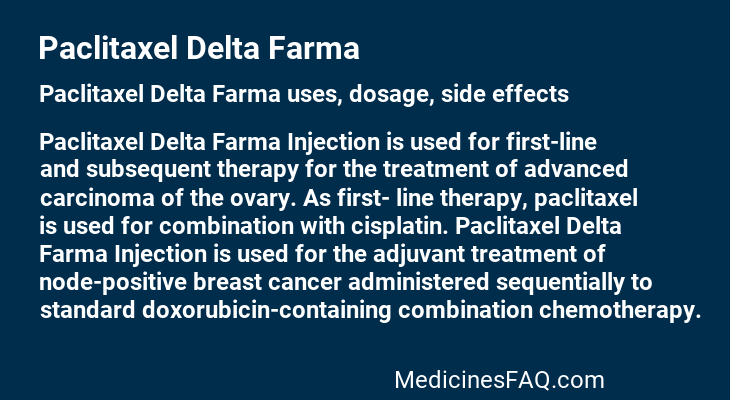 Paclitaxel Delta Farma