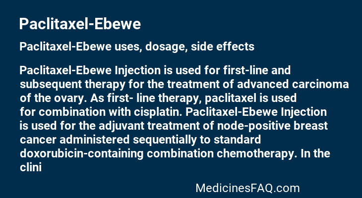 Paclitaxel-Ebewe