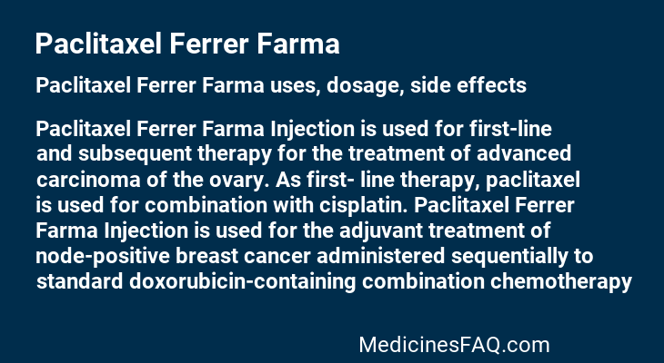 Paclitaxel Ferrer Farma