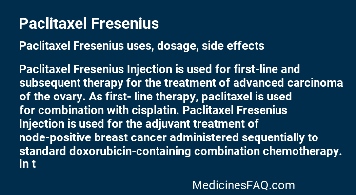 Paclitaxel Fresenius