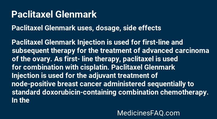 Paclitaxel Glenmark