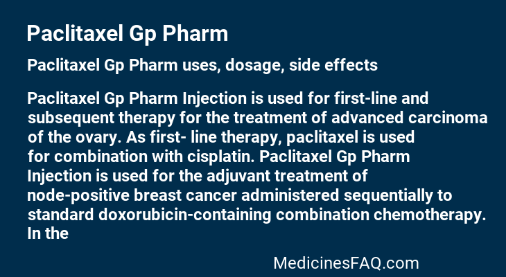 Paclitaxel Gp Pharm