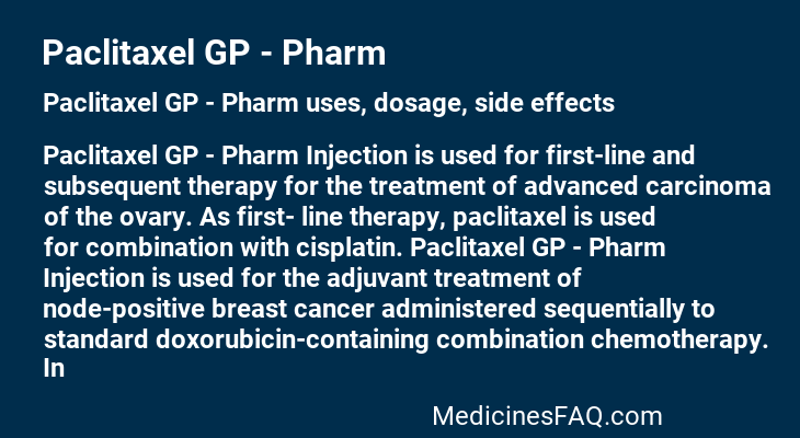 Paclitaxel GP - Pharm