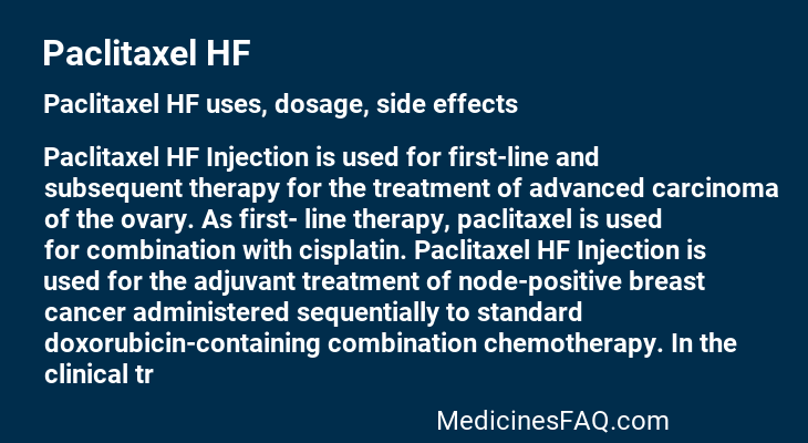 Paclitaxel HF