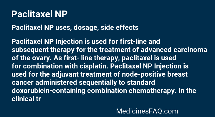 Paclitaxel NP