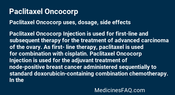 Paclitaxel Oncocorp